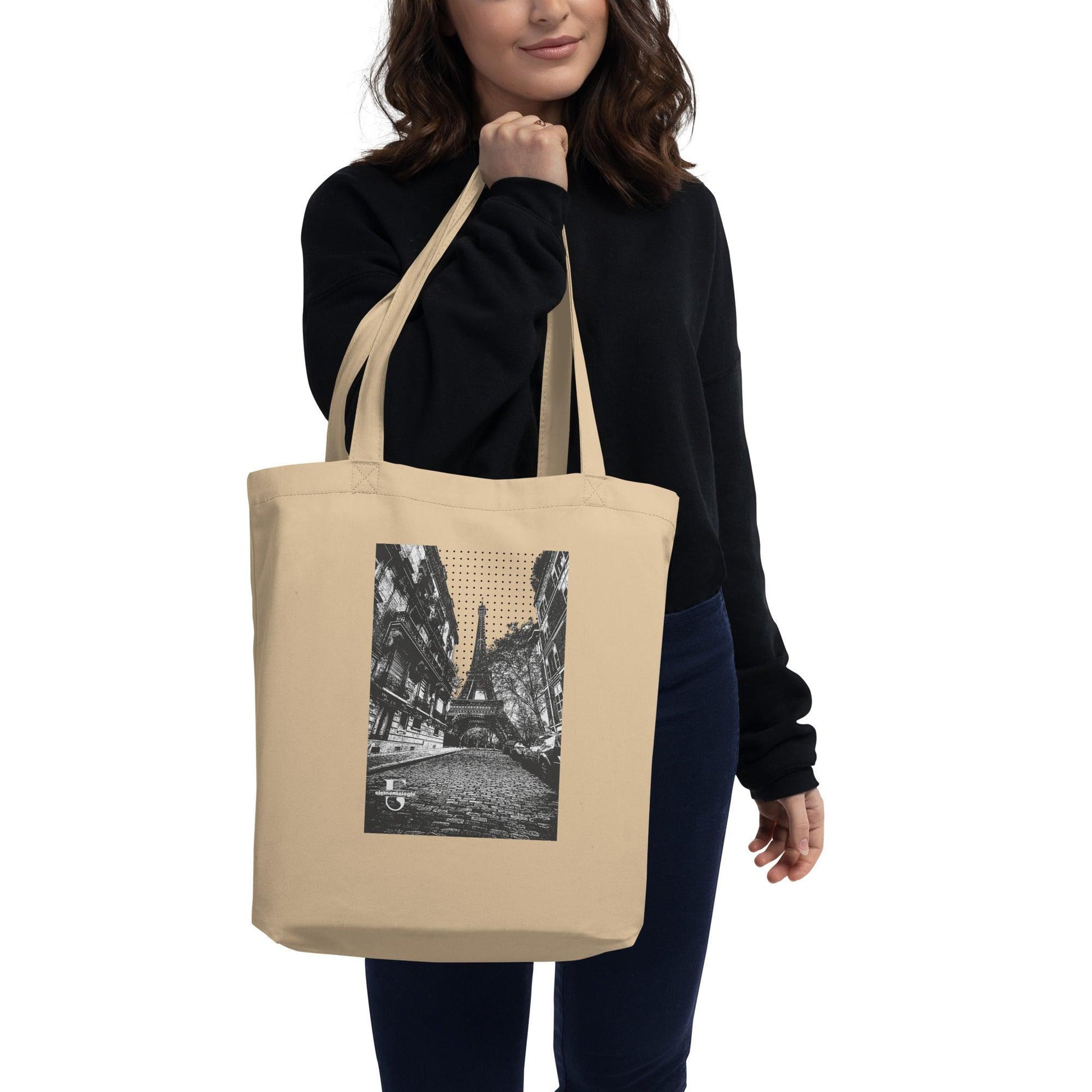 Eco Tote Bag-Eiffel Tower - Elementologie