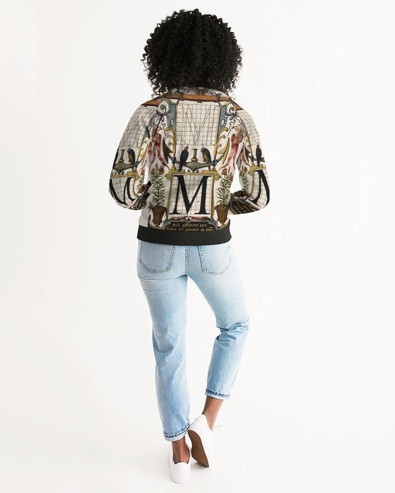 Women's Bomber Jacket-Letter M - Elementologie