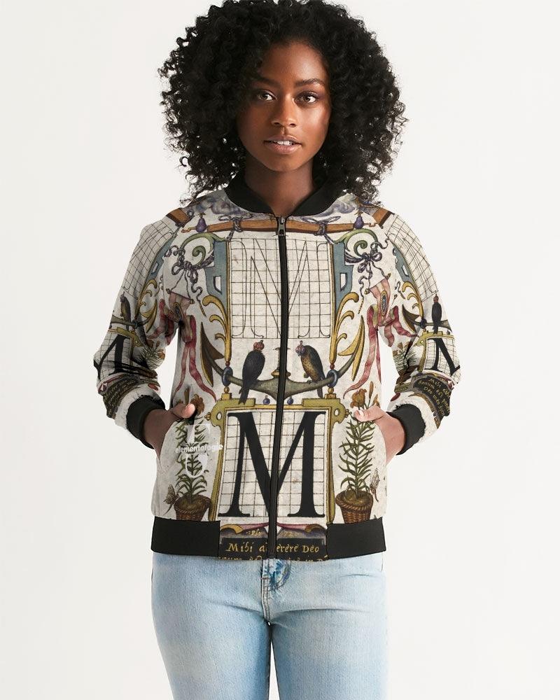 Women's Bomber Jacket-Letter M - Elementologie