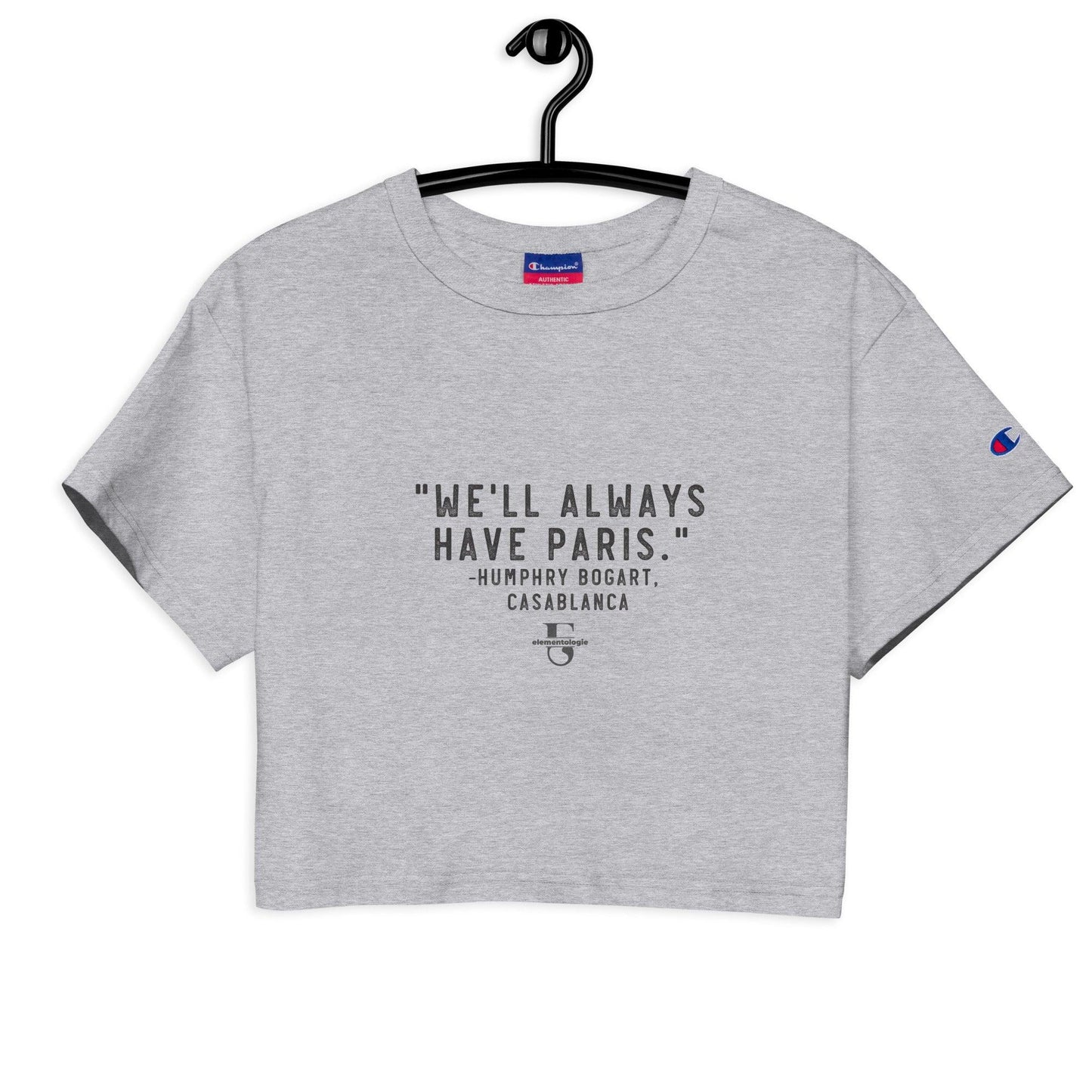 Champion Crop Top-We'll Always Have Paris - Elementologie