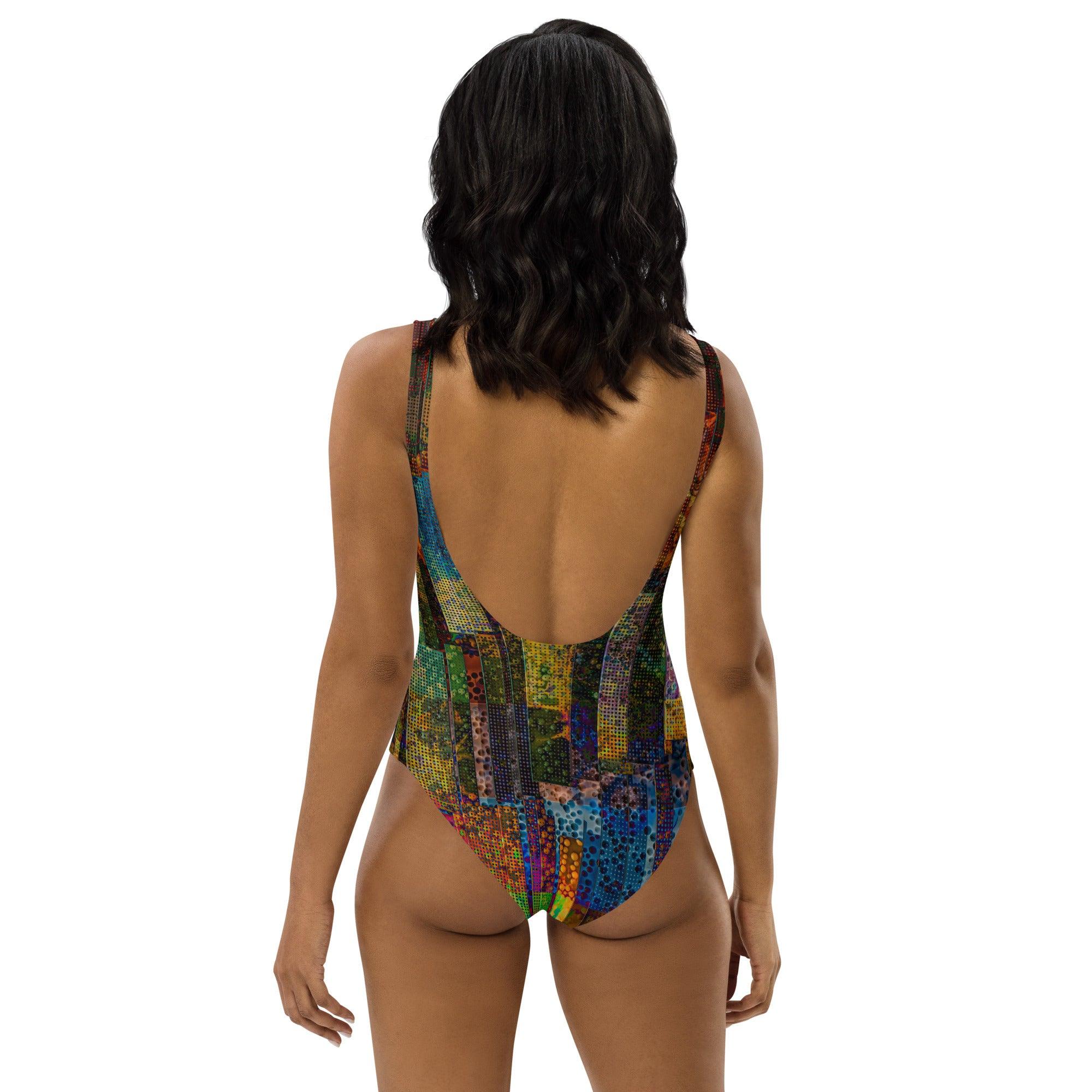 One-Piece Swimsuit-Abstract No.72 - Elementologie