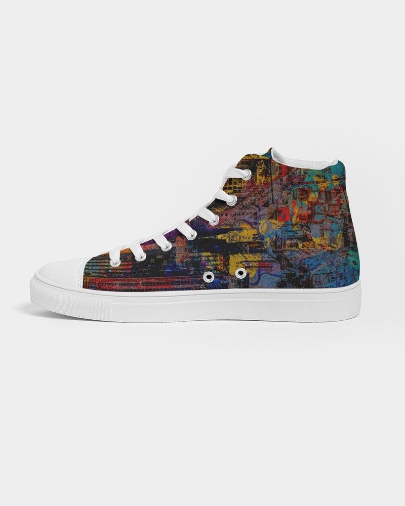 Women’s High Top Canvas Shoes-City Streets No.02 - Elementologie