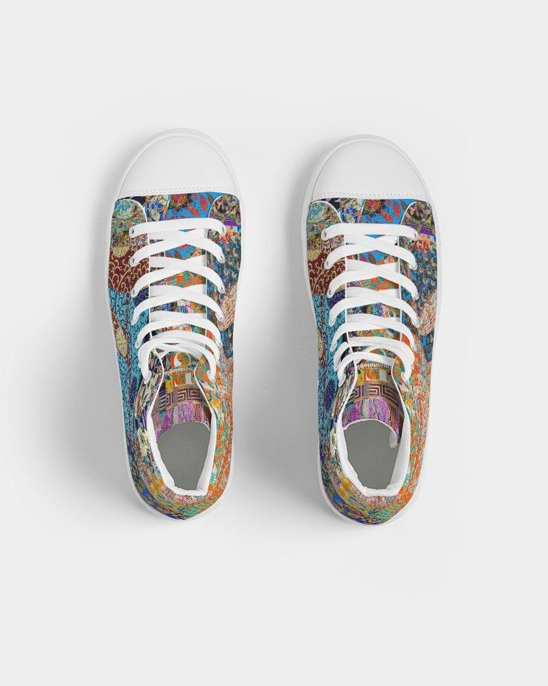 Women’s High Top Canvas Shoes-Abstract No.406 - Elementologie