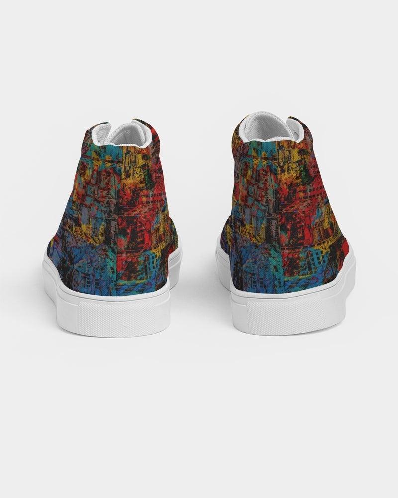 Women’s High Top Canvas Shoes-City Streets No.02 - Elementologie