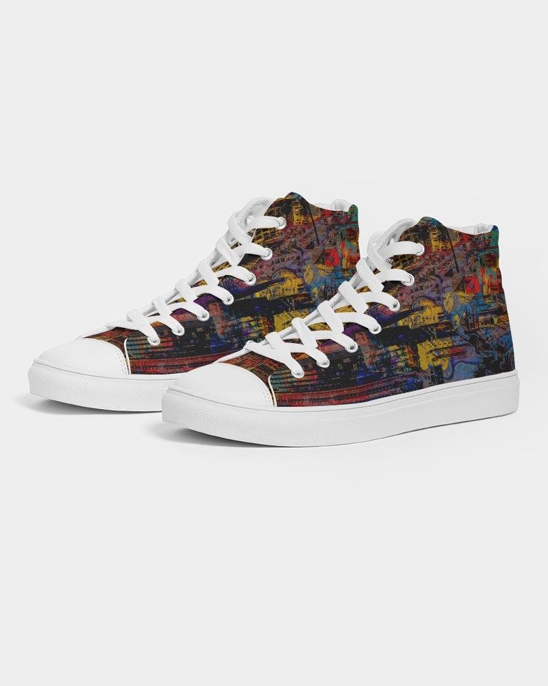 Women’s High Top Canvas Shoes-City Streets No.02 - Elementologie