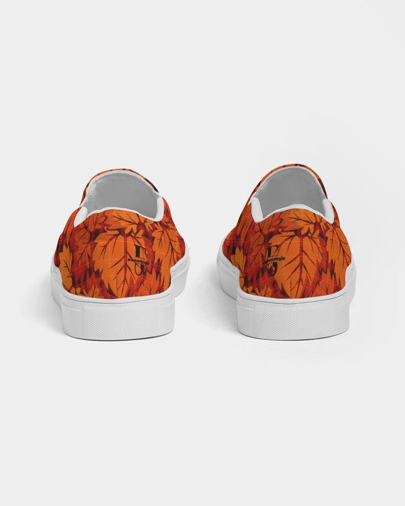 Women's Slip-On Canvas Shoe-Fall Leaves - Elementologie