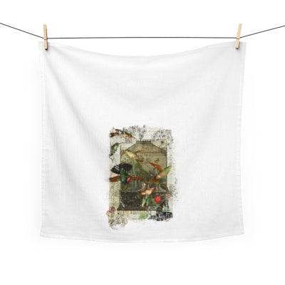 Tea Towel-Vintage Bird Collage - Elementologie
