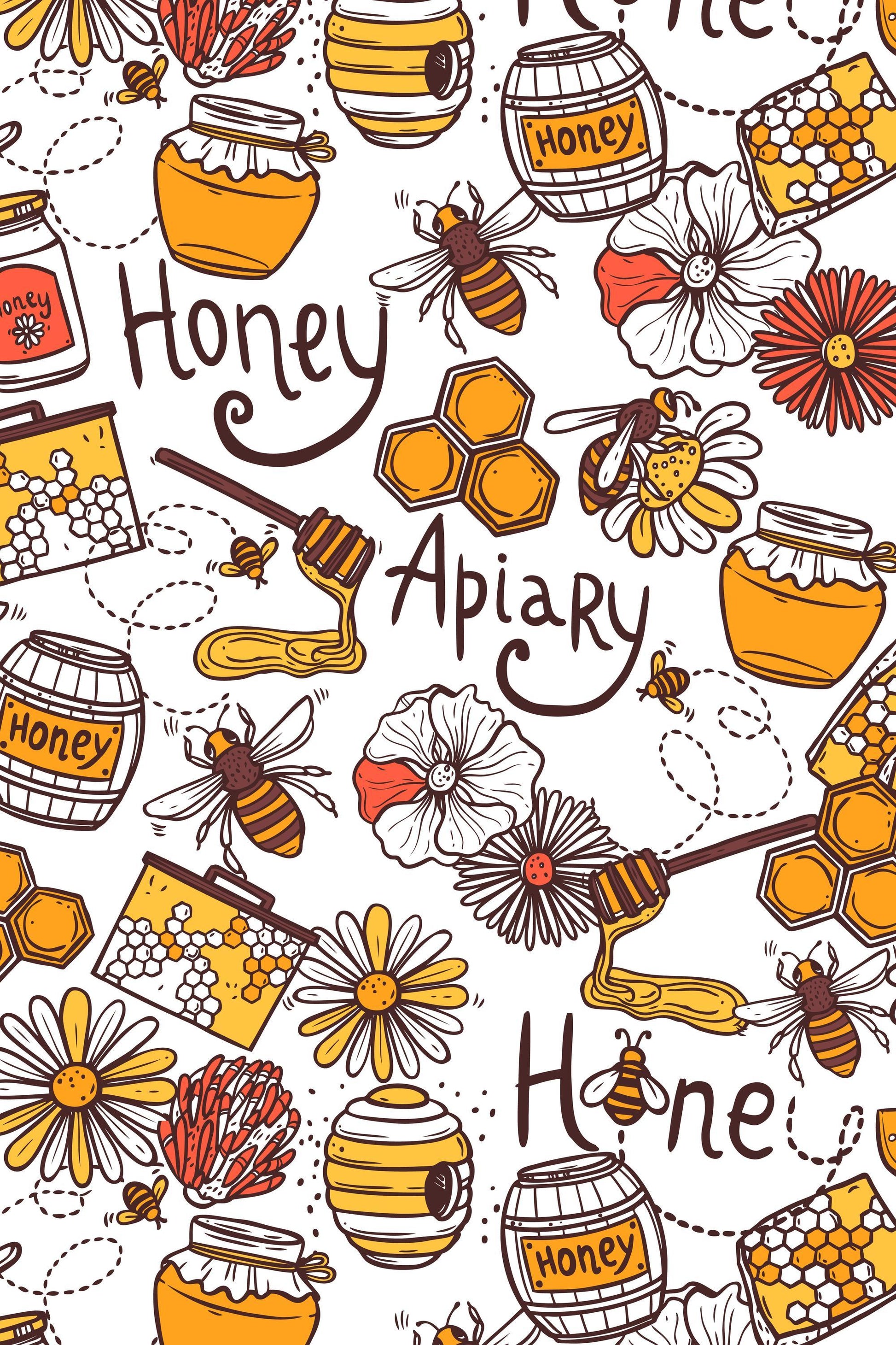 Wrapping Paper -Apiary-Honey Bees - Elementologie