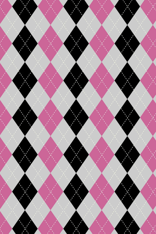 Wrapping Paper -Pink Argyle - Elementologie