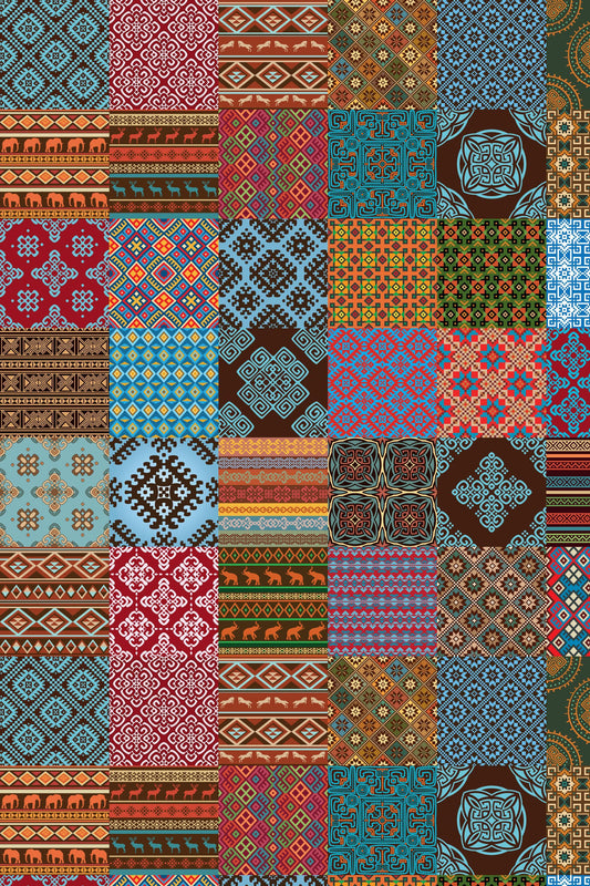 Wrapping Paper -Tribal Patchwork - Elementologie