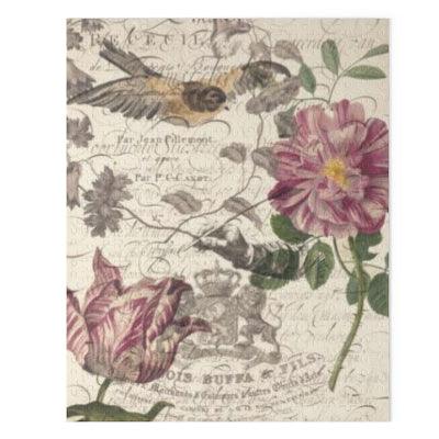 Puzzle -Vintage Garden Collage-(120, 252, 500-Piece) - Elementologie