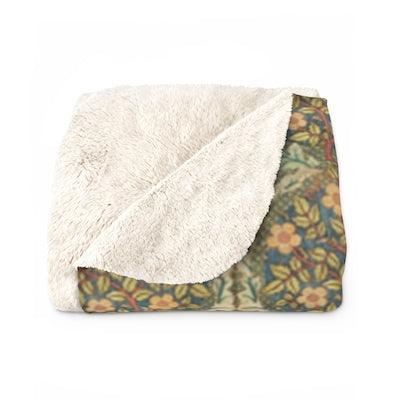 Sherpa Fleece Blanket-Vintage Textile - Elementologie