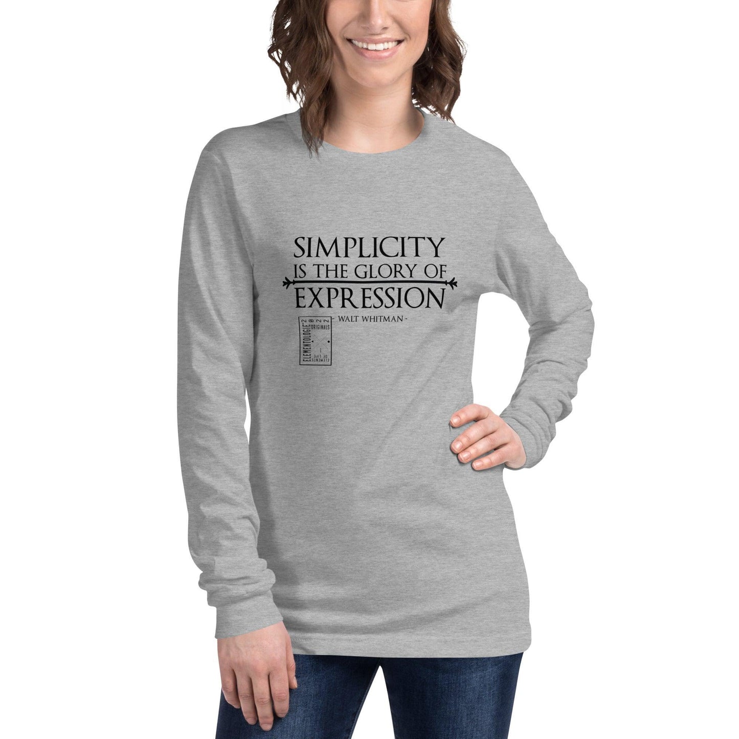 Unisex Long Sleeve Tee-Simplicity - Elementologie