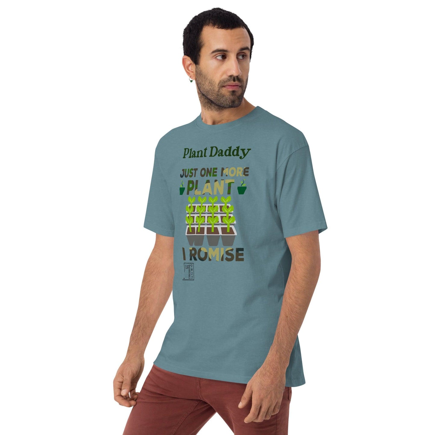 Men’s Premium Heavyweight Tee-Plant Daddy - Elementologie