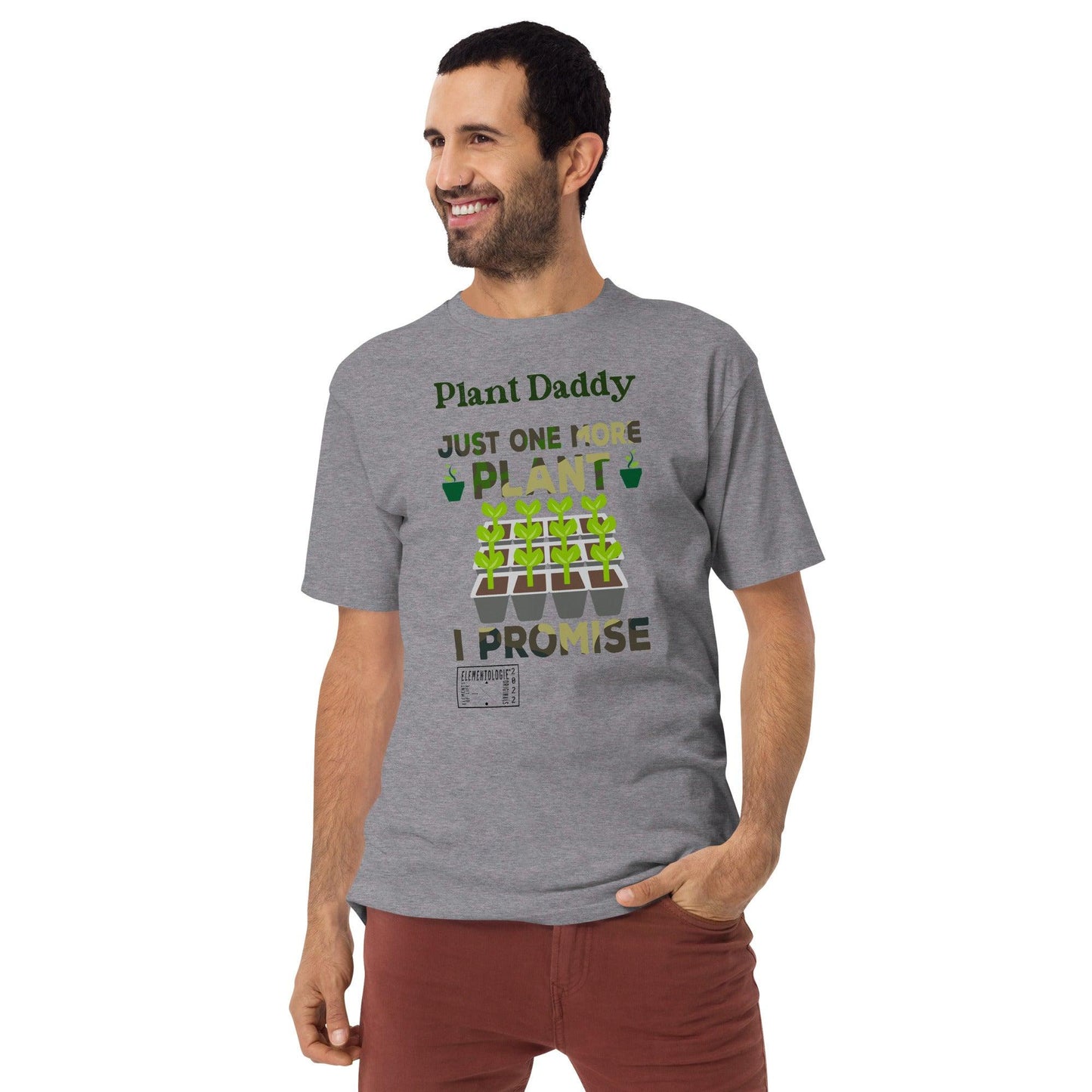 Men’s Premium Heavyweight Tee-Plant Daddy - Elementologie