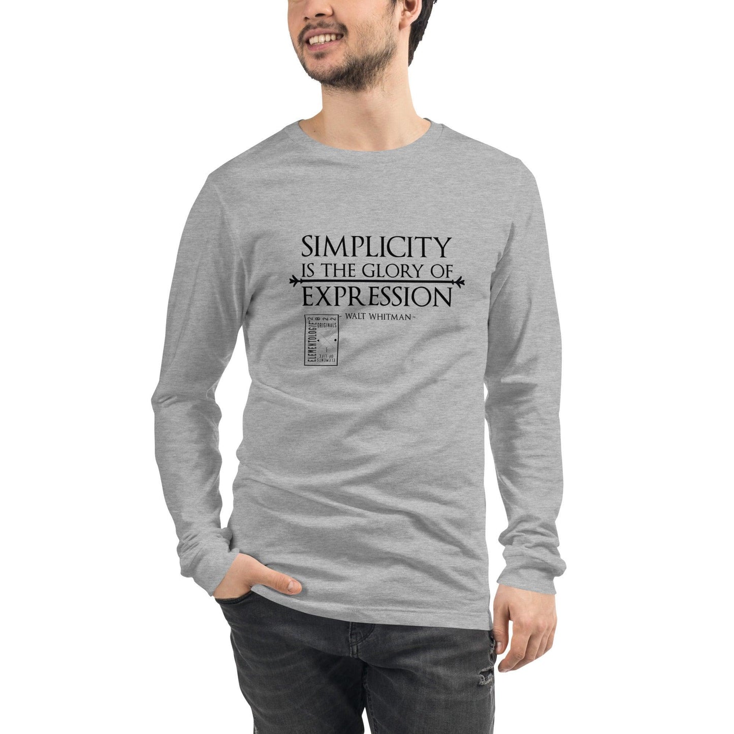 Unisex Long Sleeve Tee-Simplicity - Elementologie