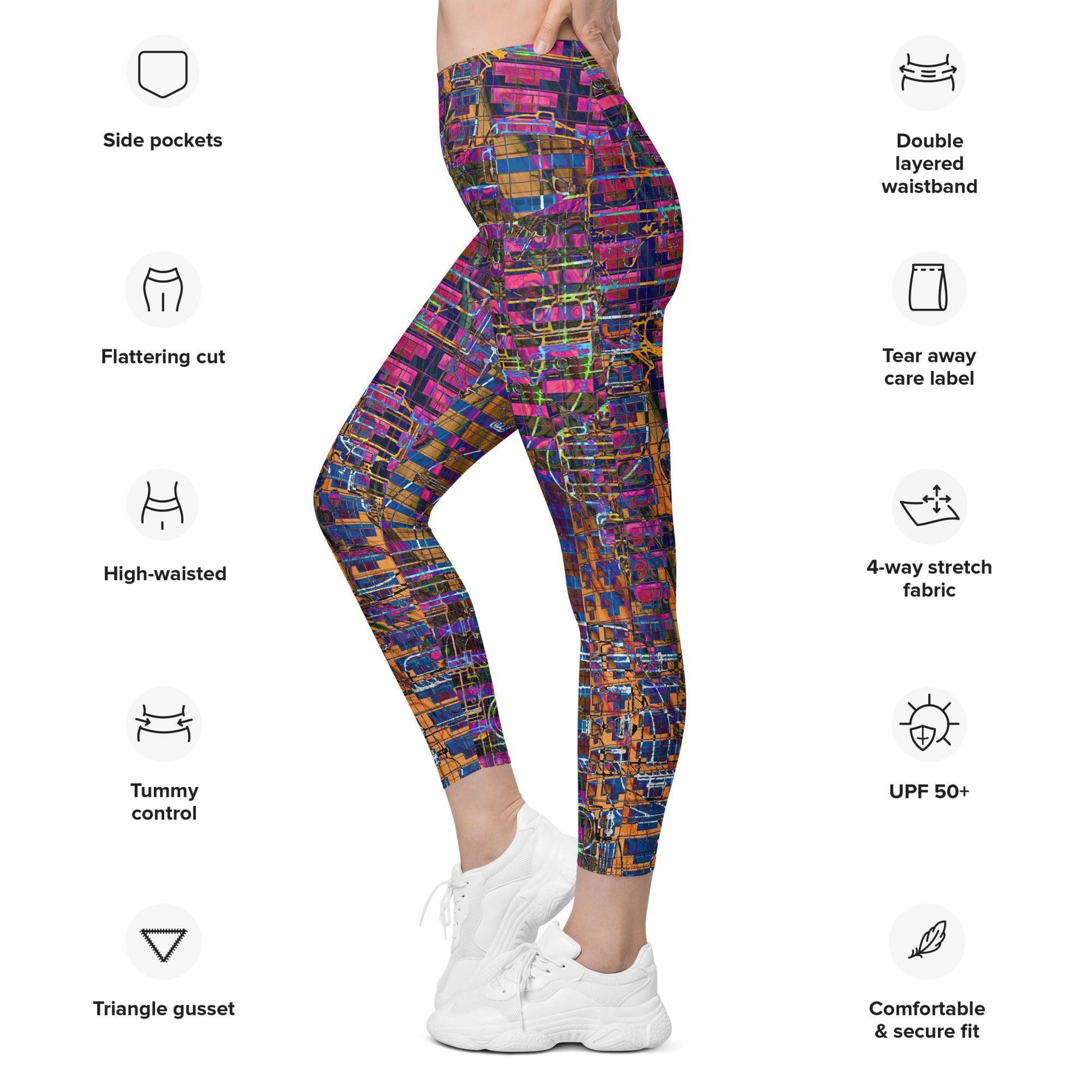 Leggings With Pockets-Fusion No.03 - Elementologie