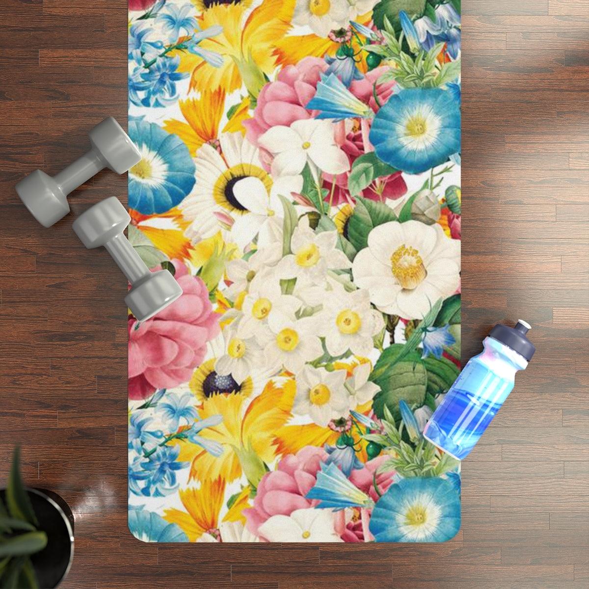 Rubber Yoga Mat-Cottage Garden - Elementologie