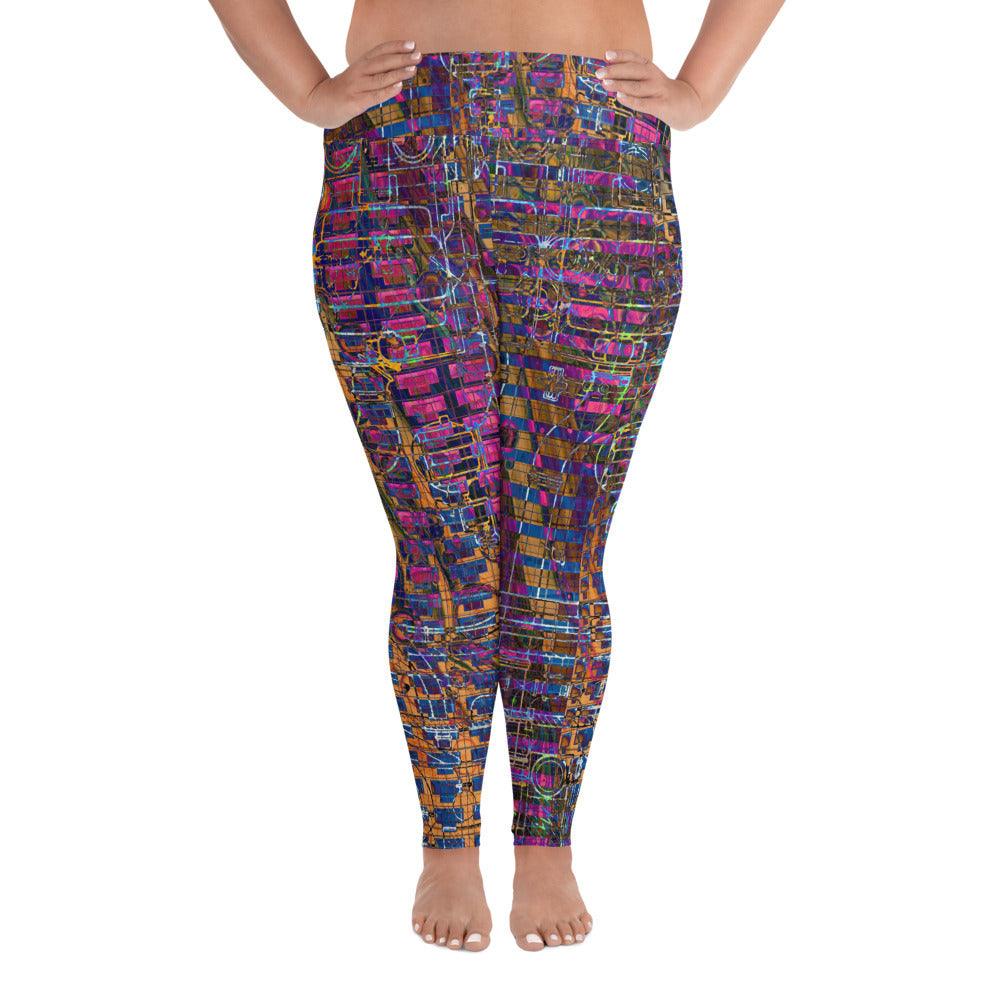 Plus Size Leggings-Fusion No.04 - Elementologie