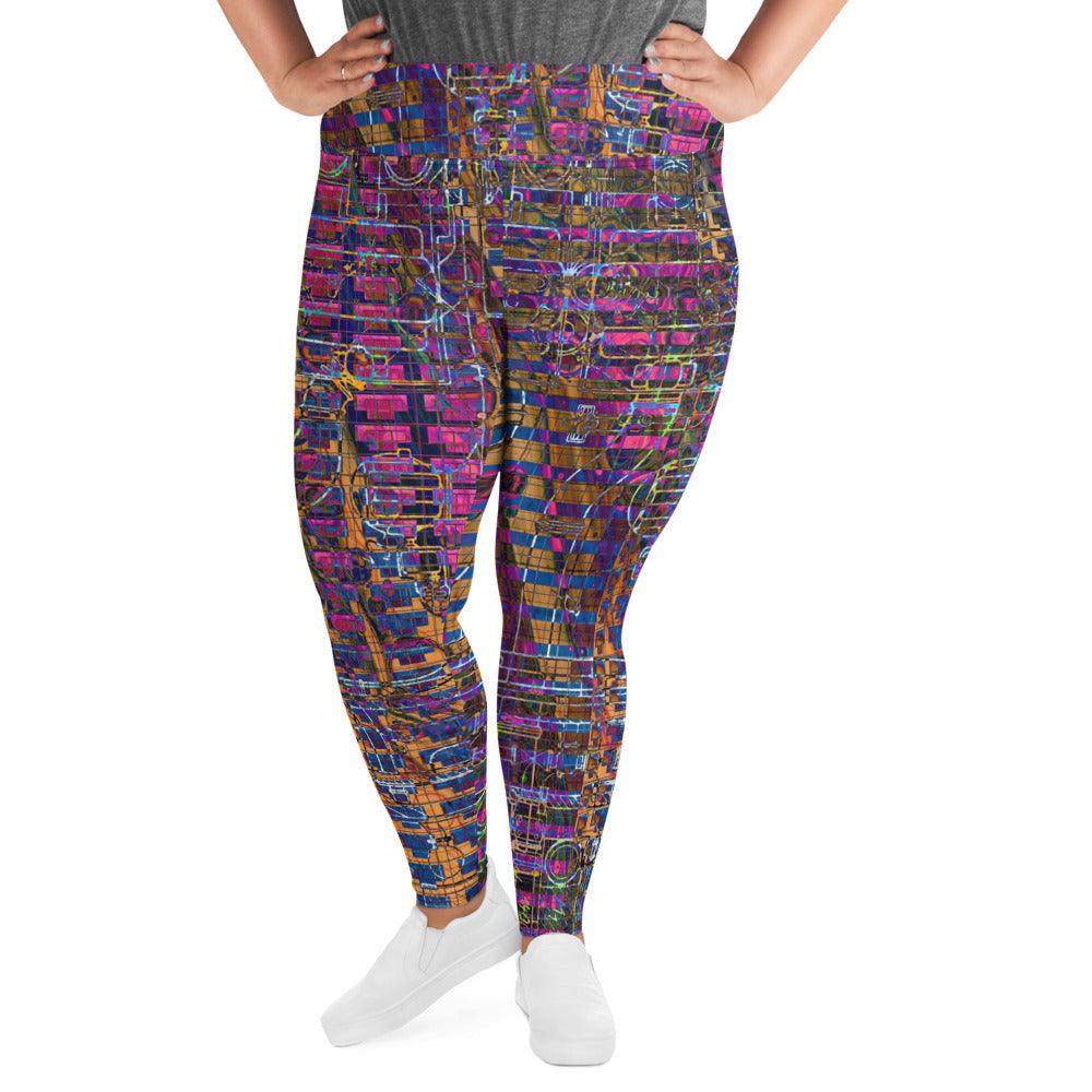 Plus Size Leggings-Fusion No.04 - Elementologie