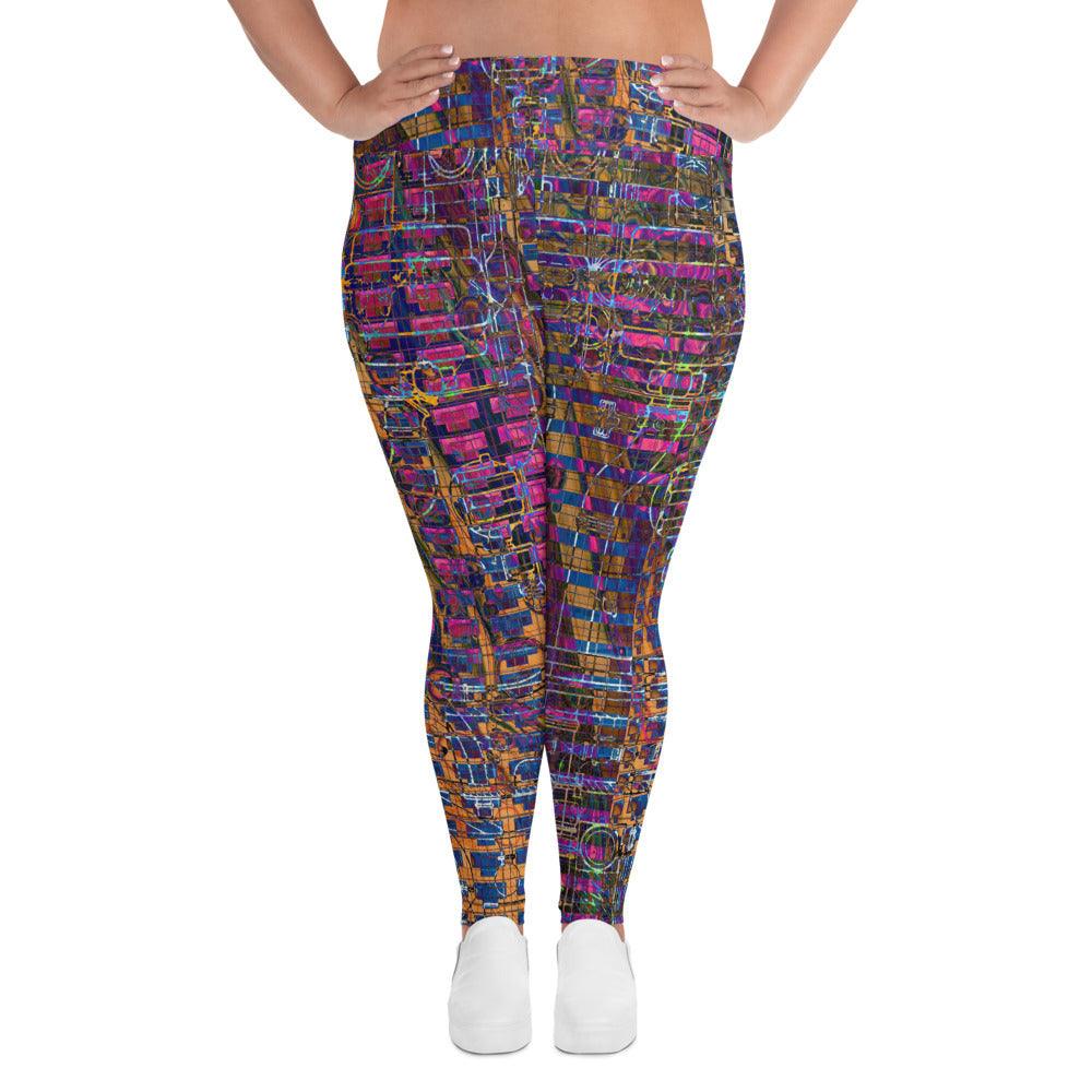 Plus Size Leggings-Fusion No.04 - Elementologie