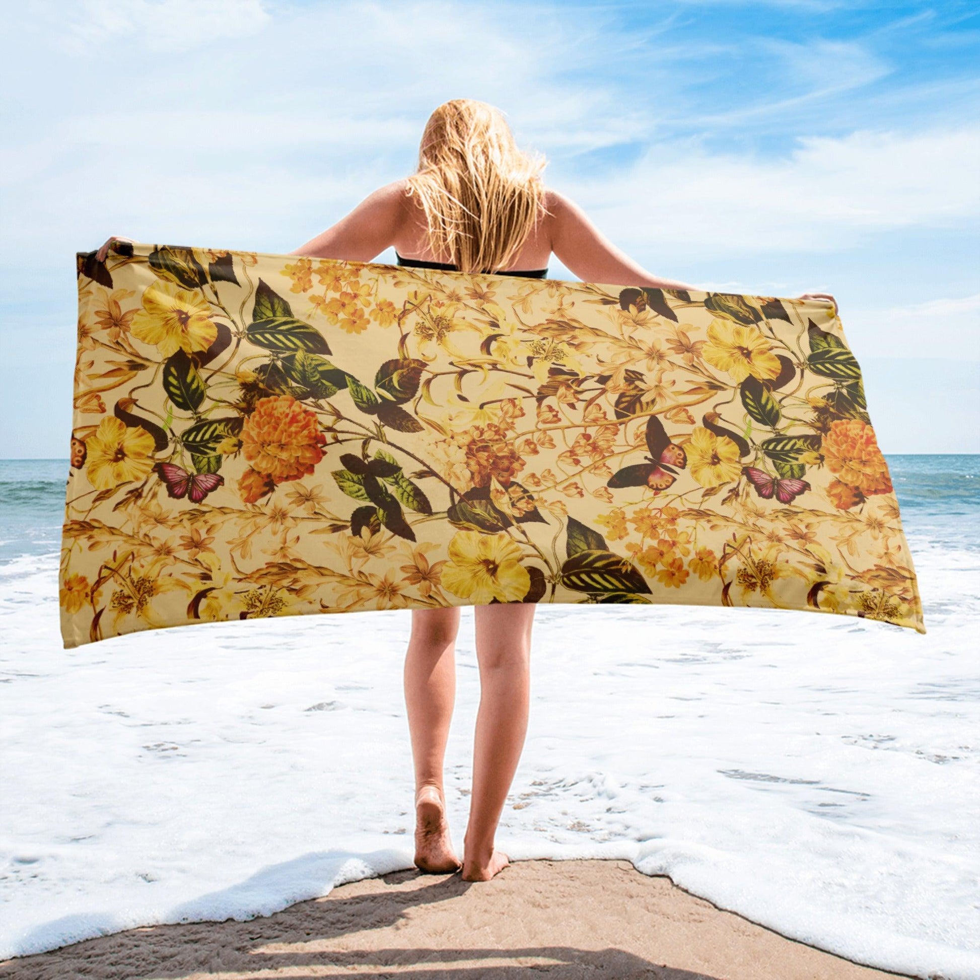 Towel-Vintage Flowers - Elementologie