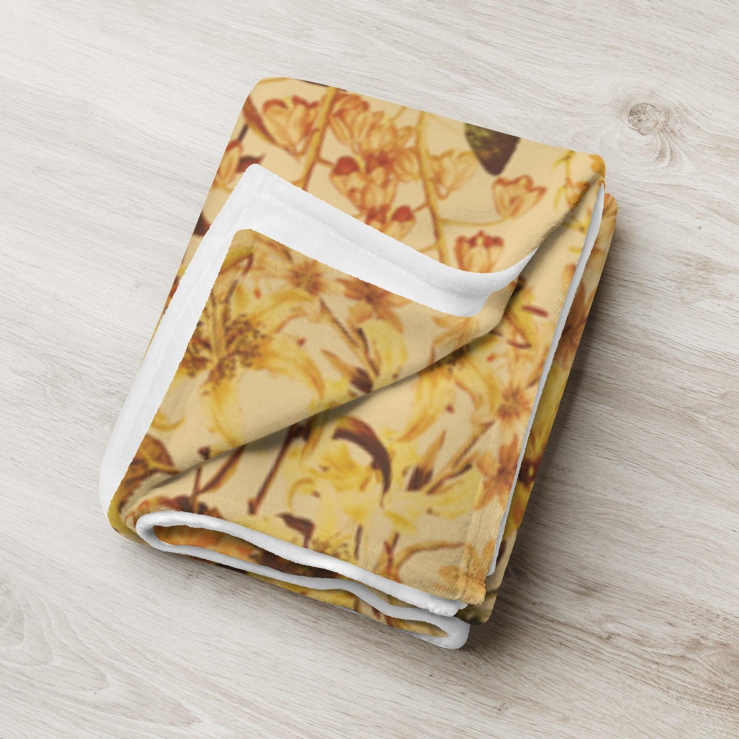 Throw Blanket-Vintage Flowers - Elementologie