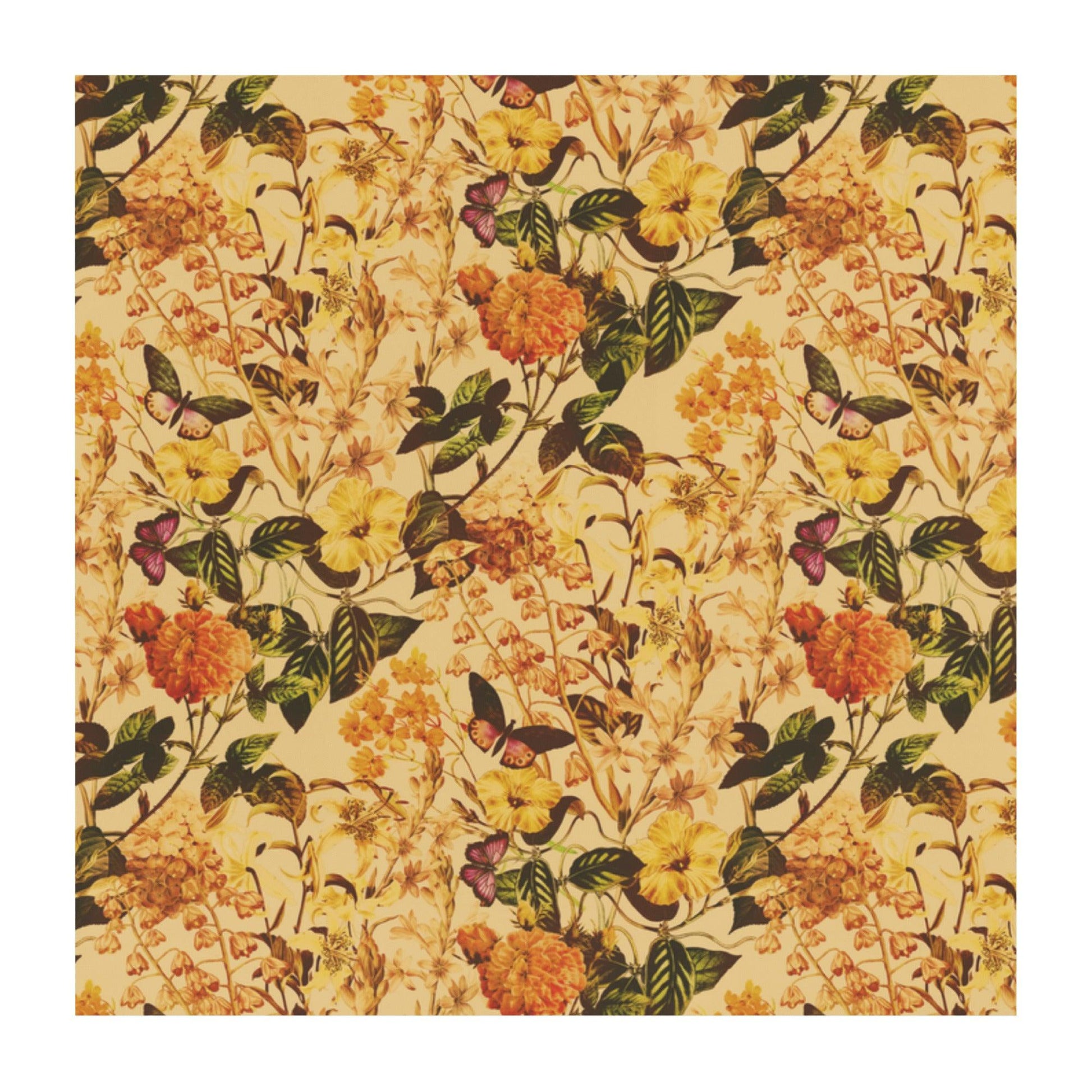 Recycled Polyester Fabric-Vintage Flowers - Elementologie