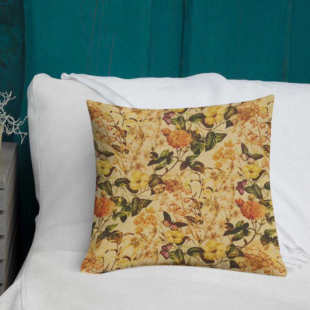 Premium Pillow-Vintage Flowers - Elementologie