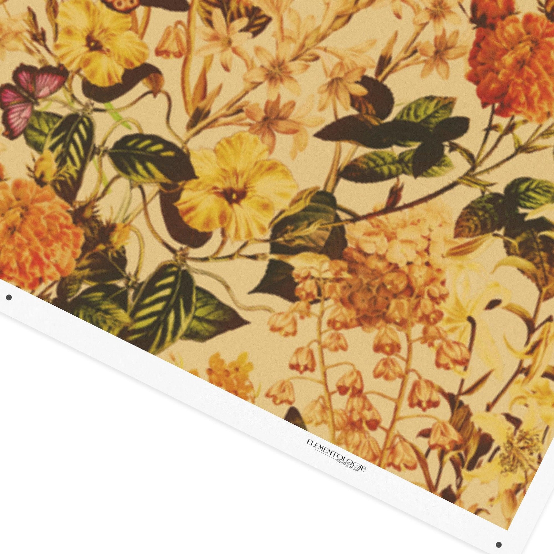 Recycled Polyester Fabric-Vintage Flowers - Elementologie