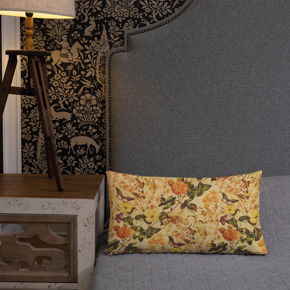 Premium Pillow-Vintage Flowers - Elementologie