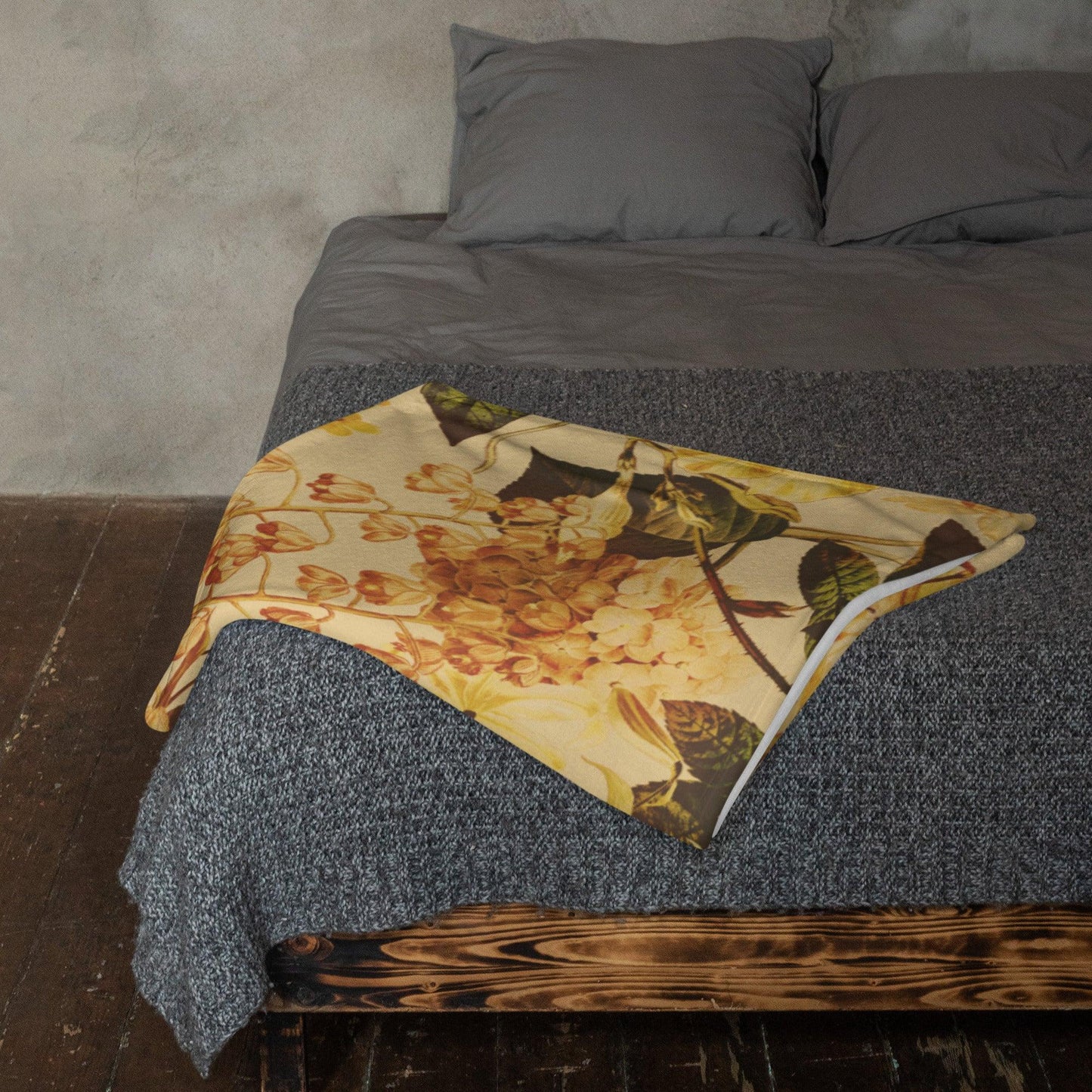 Throw Blanket-Vintage Flowers - Elementologie