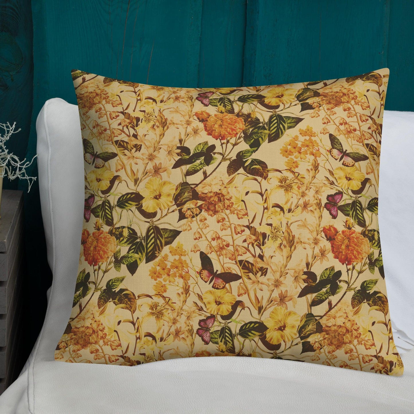 Premium Pillow-Vintage Flowers - Elementologie