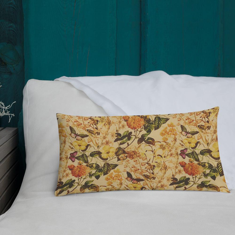 Premium Pillow-Vintage Flowers - Elementologie