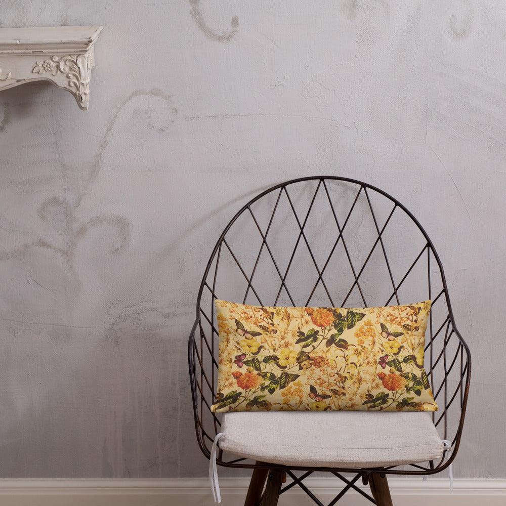 Premium Pillow-Vintage Flowers - Elementologie