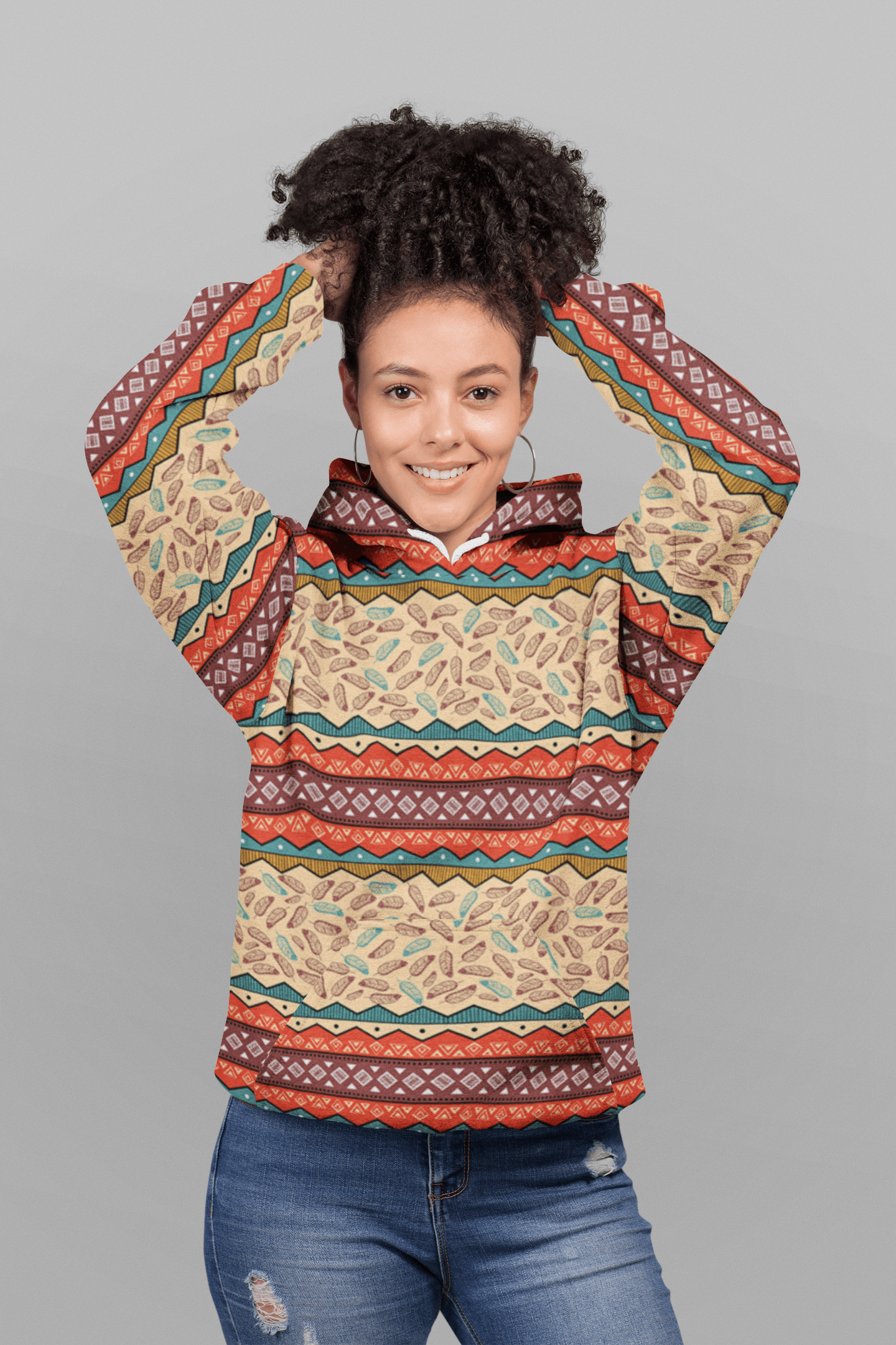 Women's Hoodie-Native Design - Elementologie