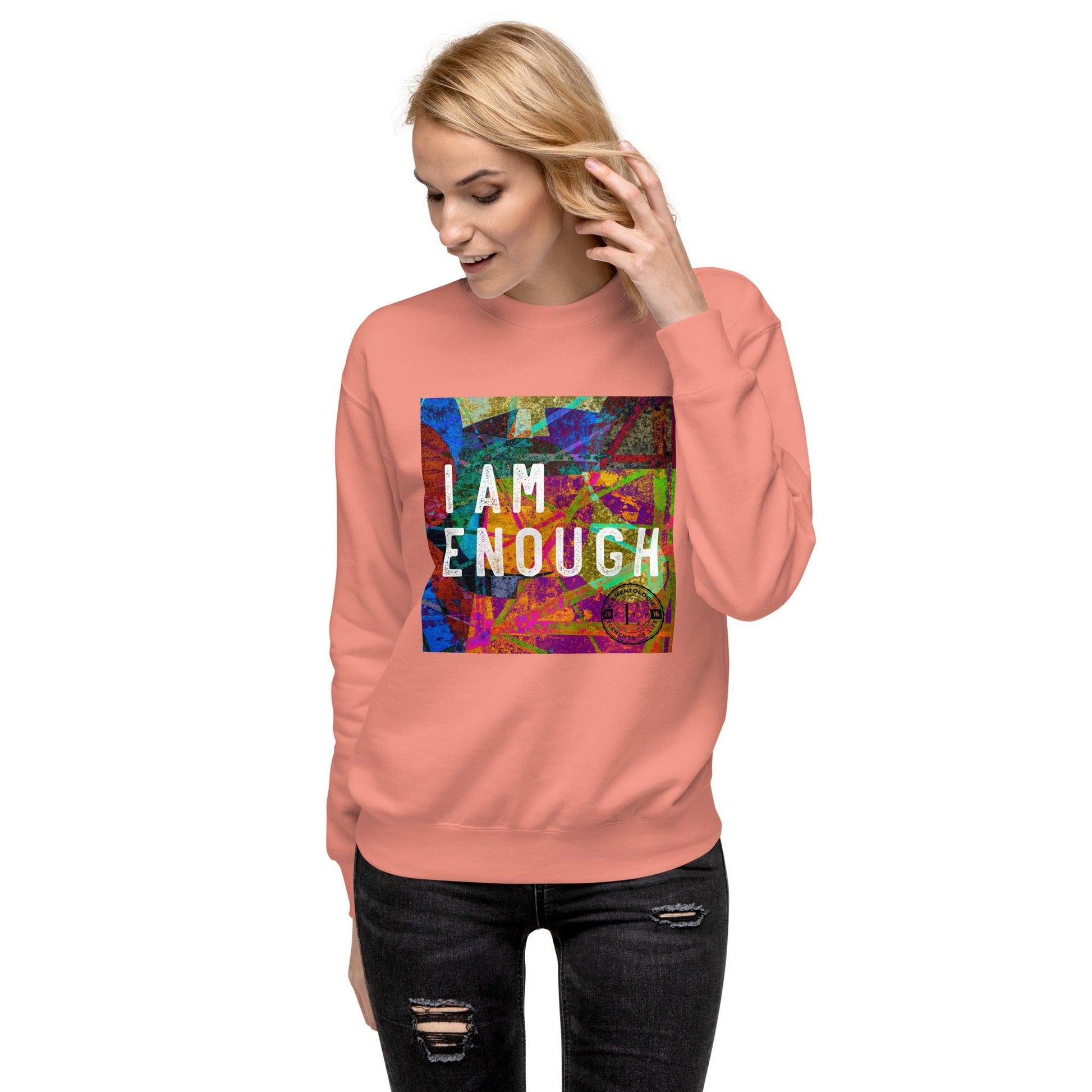 Unisex Premium Sweatshirt-I Am Enough - Elementologie