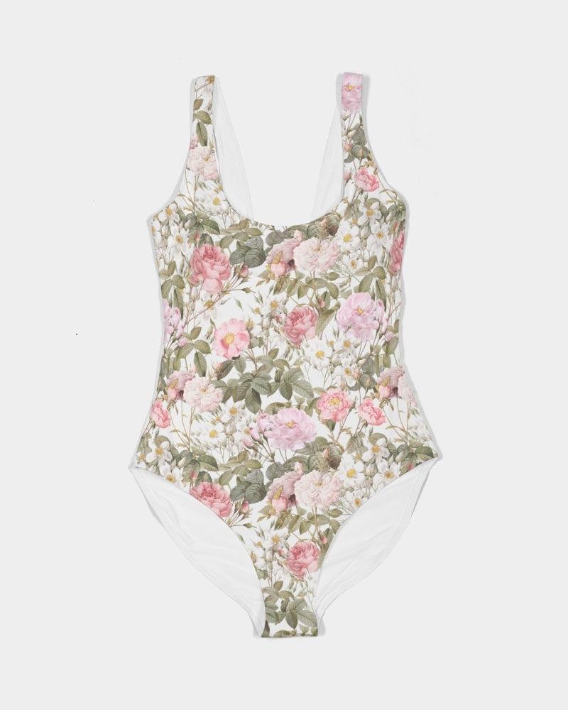 Women's One-Piece Swimsuit-Romantic Garden - Elementologie