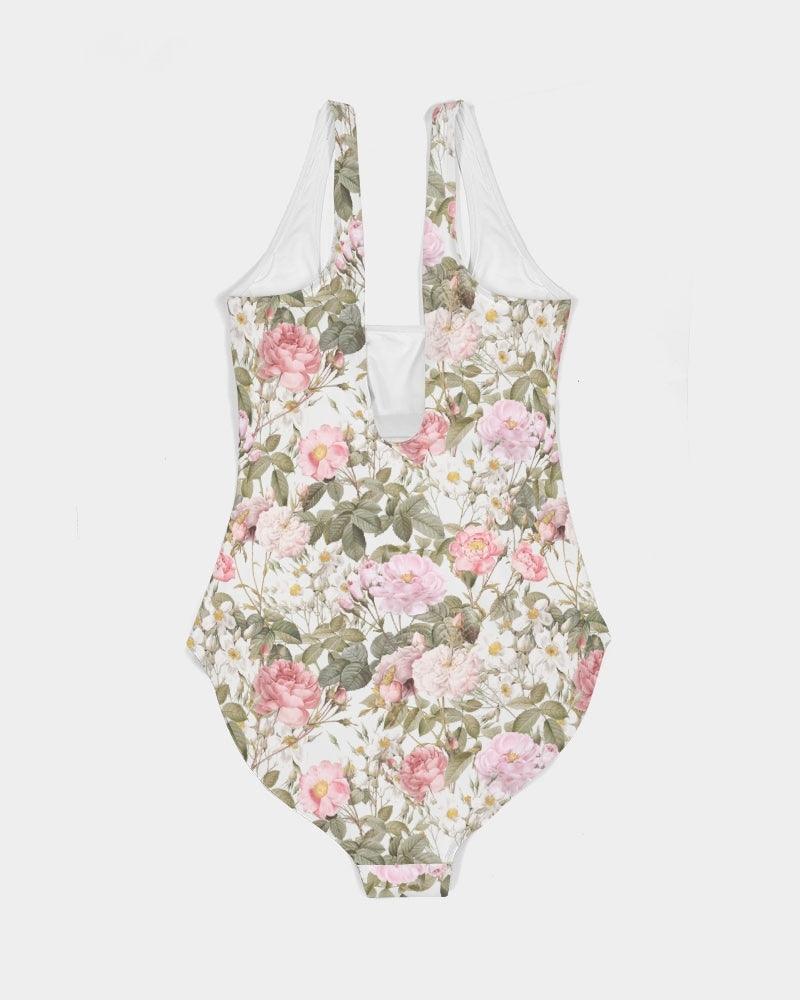 Women's One-Piece Swimsuit-Romantic Garden - Elementologie