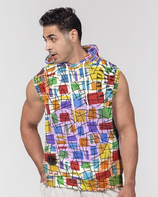 Men's Premium Heavyweight Sleeveless Hoodie-Elements of Color No.01 - Elementologie