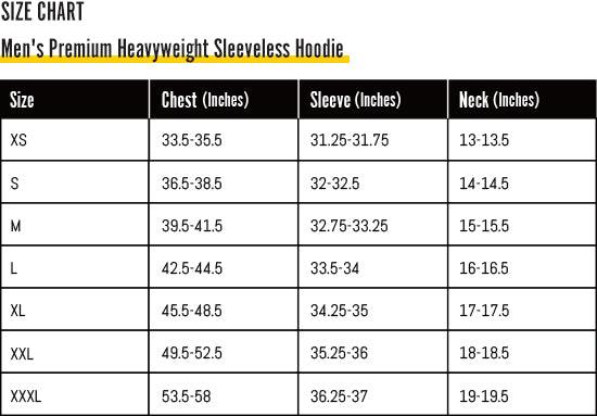 Men's Premium Heavyweight Sleeveless Hoodie-Fresco - Elementologie
