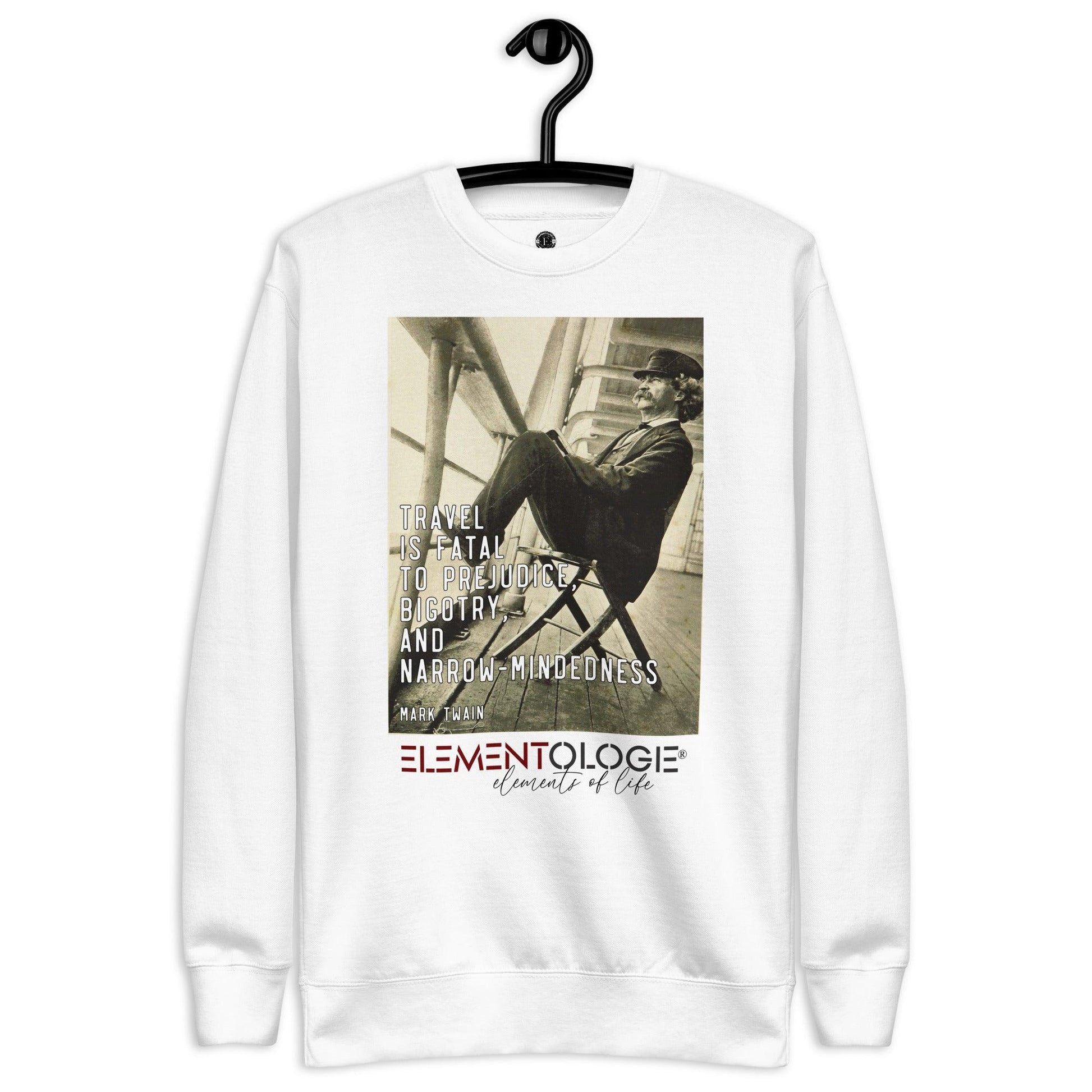 Unisex Premium Sweatshirt-Mark Twain-Travel - Elementologie