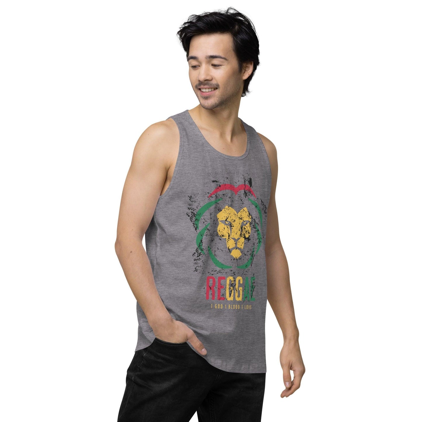 Men’s Premium Tank Top-Reggae - Elementologie