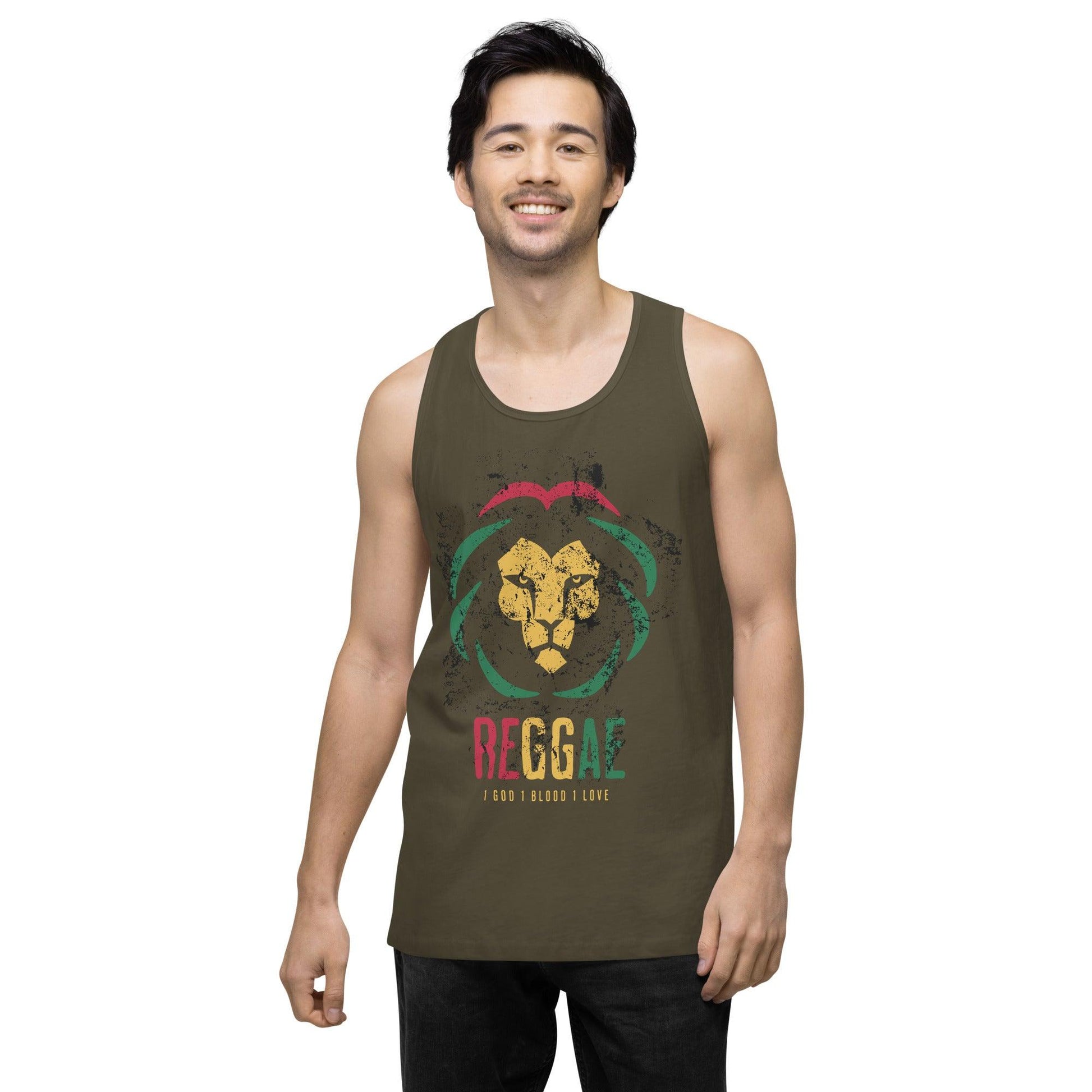 Men’s Premium Tank Top-Reggae - Elementologie