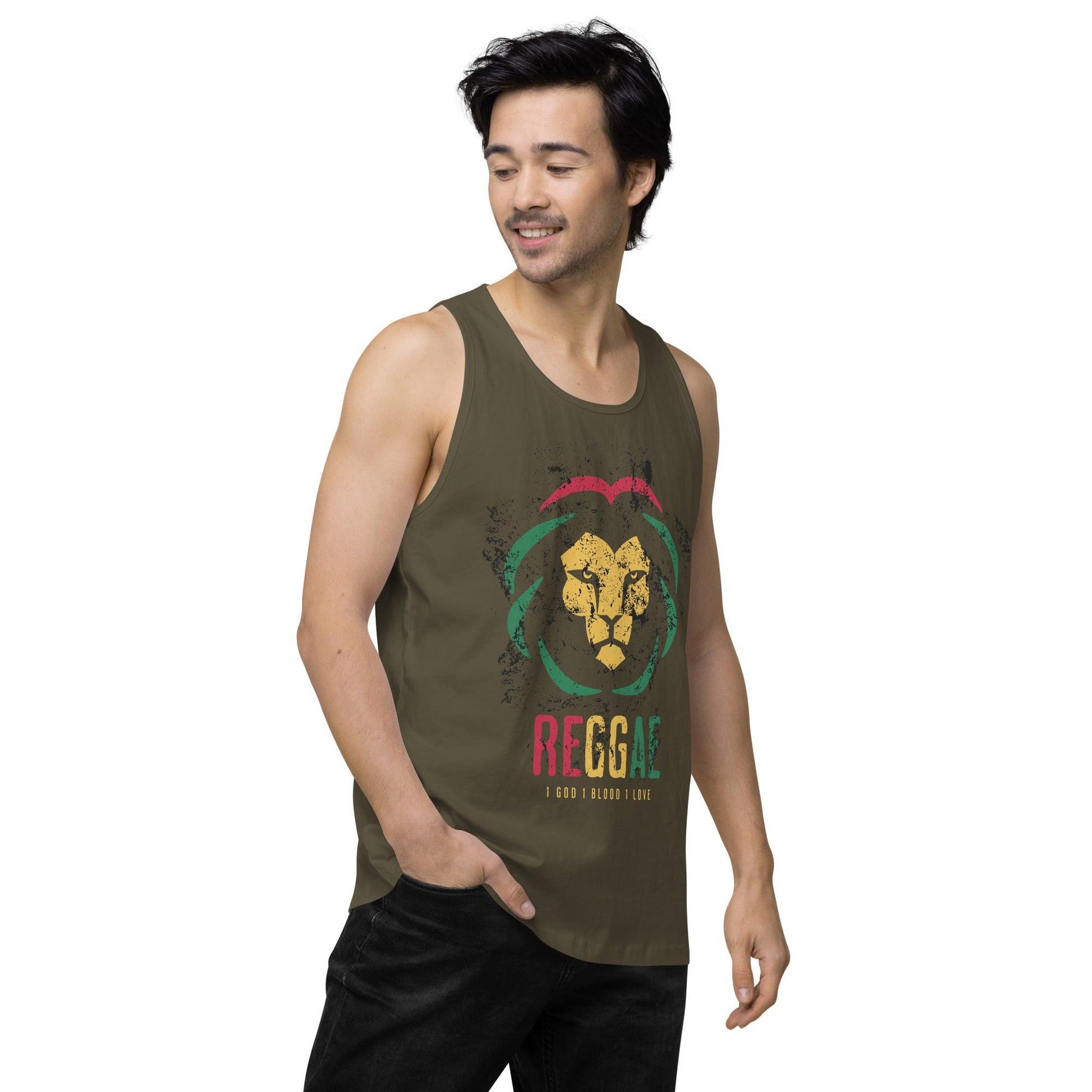 Men’s Premium Tank Top-Reggae - Elementologie