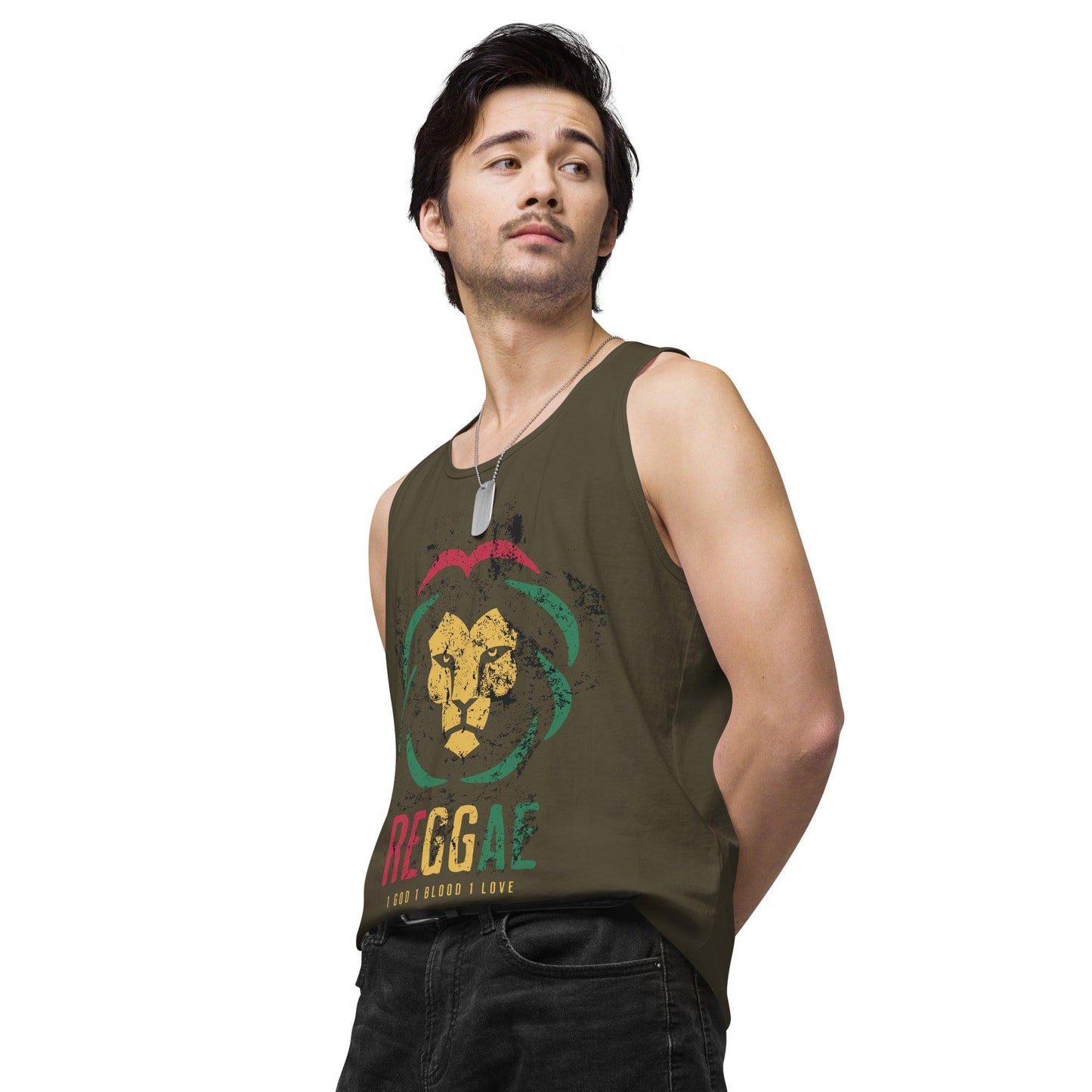 Men’s Premium Tank Top-Reggae - Elementologie