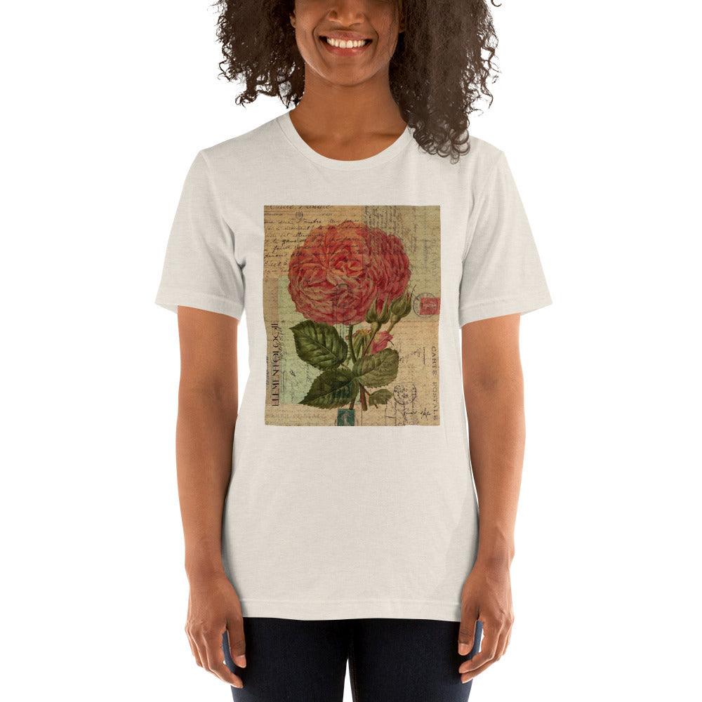 Unisex T-Shirt-Vintage Rose - Elementologie