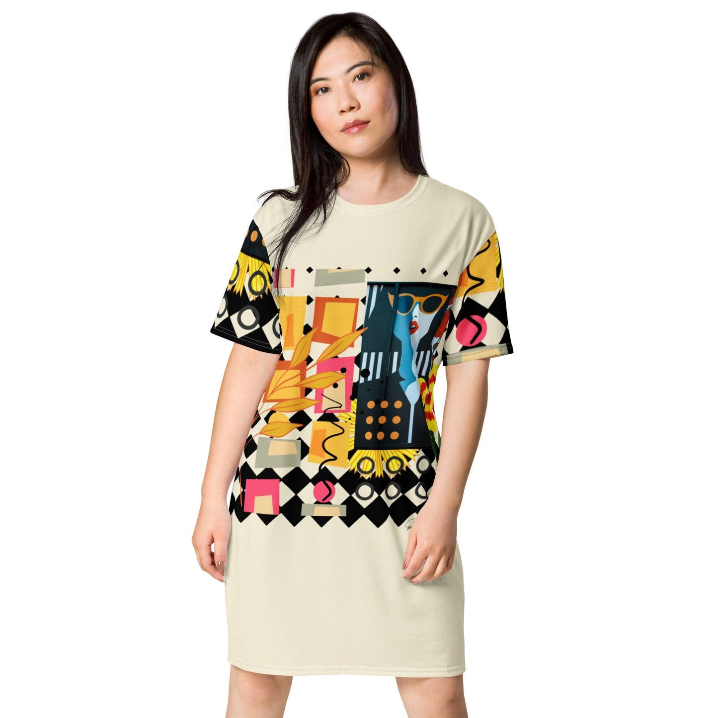 T-Shirt Dress-Walk Strong - Elementologie