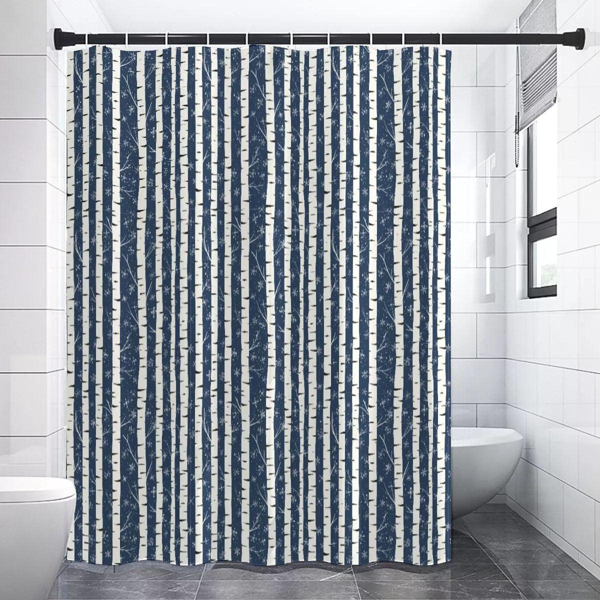 Shower Curtain-Winter Forest - Elementologie