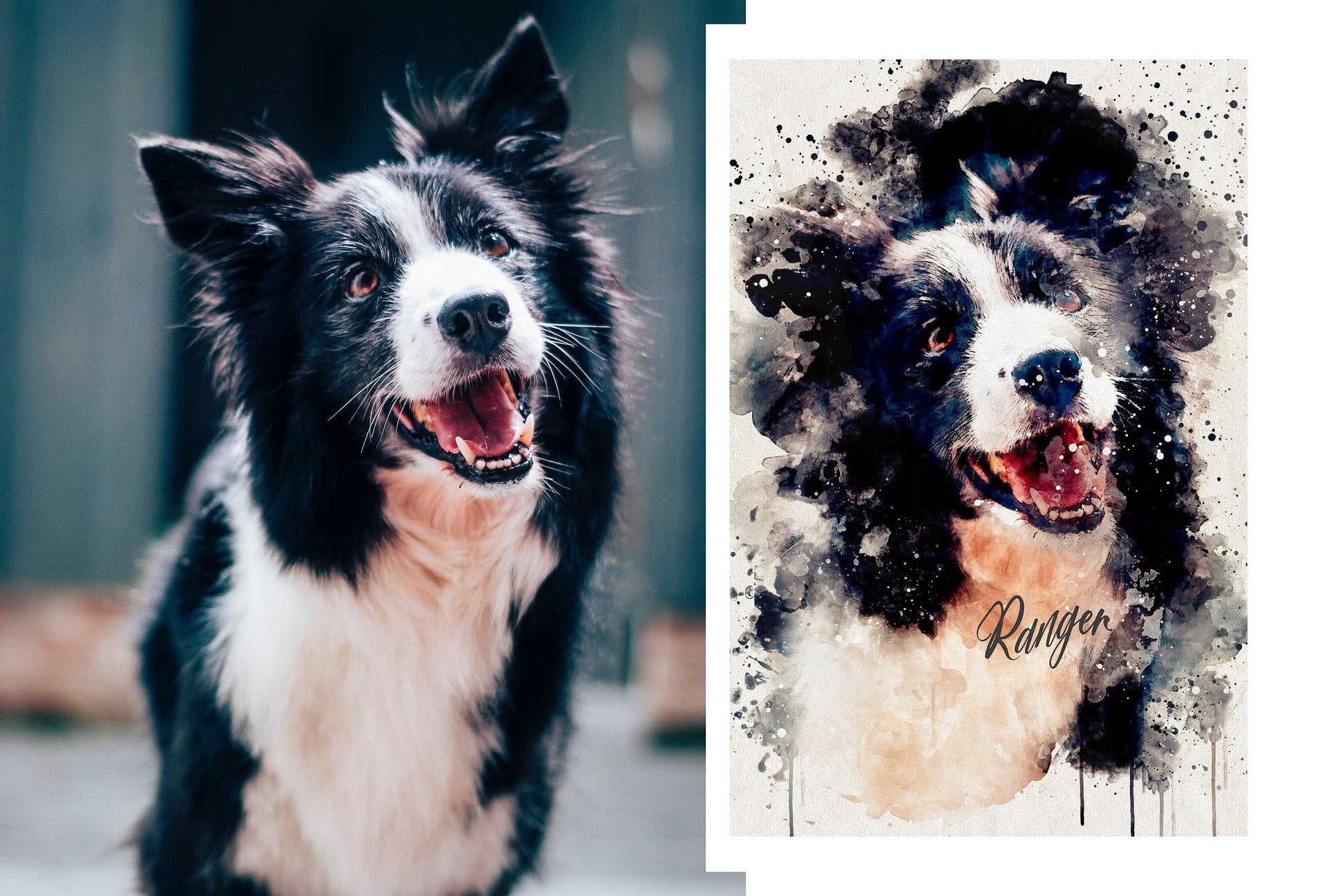 Personalized Pet Photo Painting from Elementologie® - Elementologie